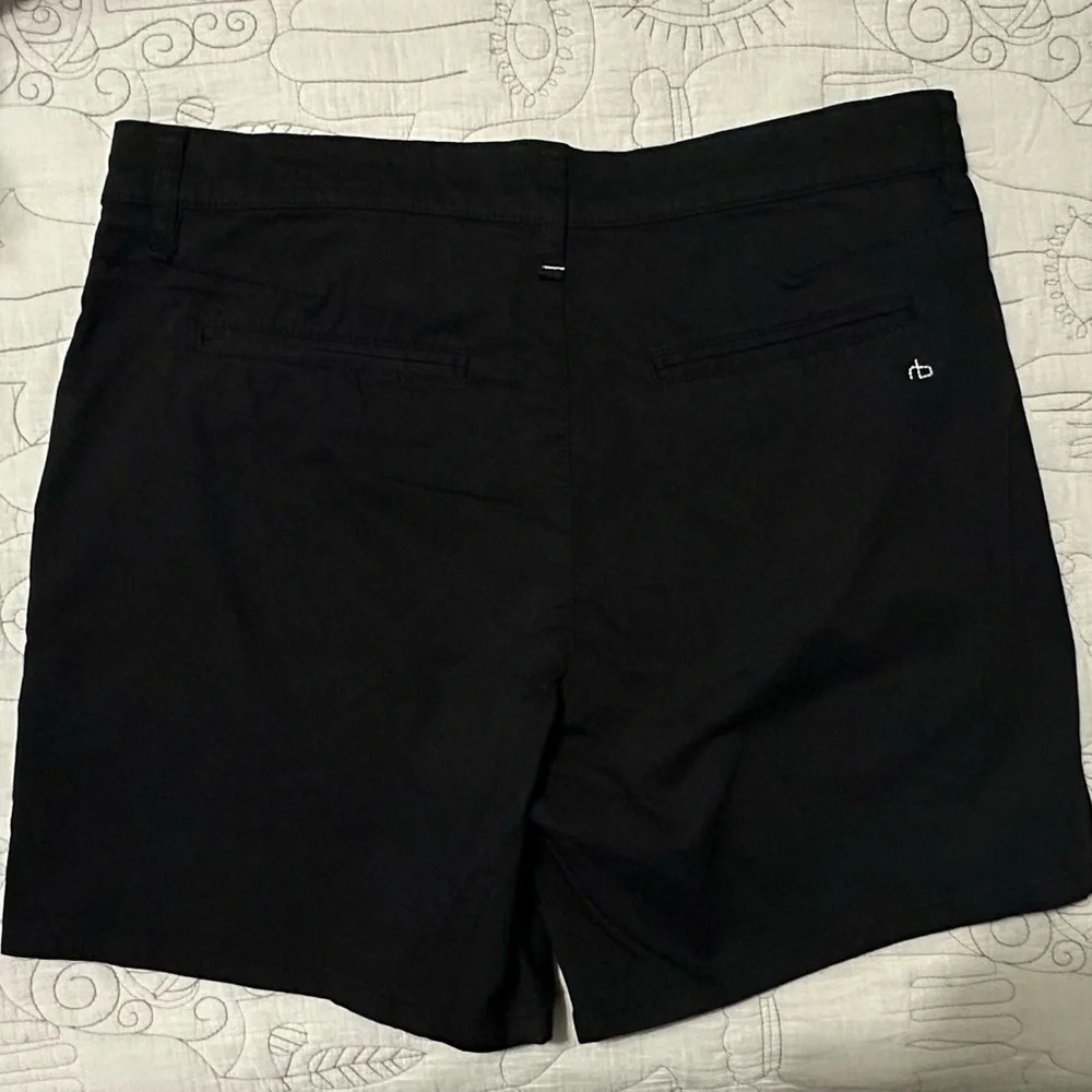 rag & bone Standard Chino Shorts Black NWT Size 33 MSRP $168